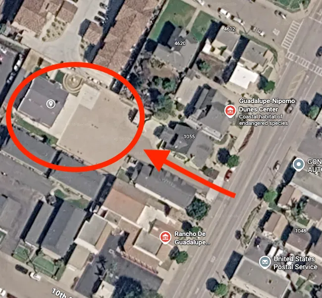 Satellite view of The Red Barn location